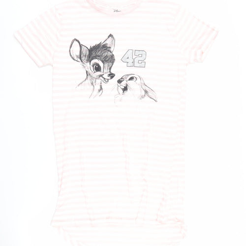 Disney Pink Striped Nightshirt S Women’s Sleepwear