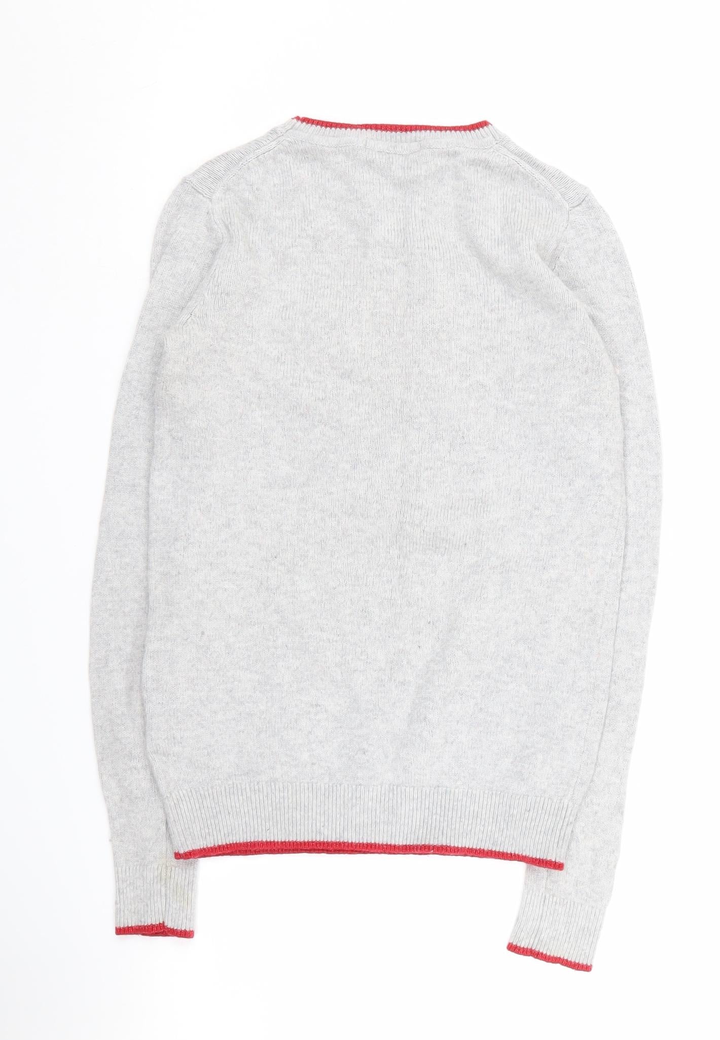 Boden Women's Grey XS Christmas Jumper Pullover