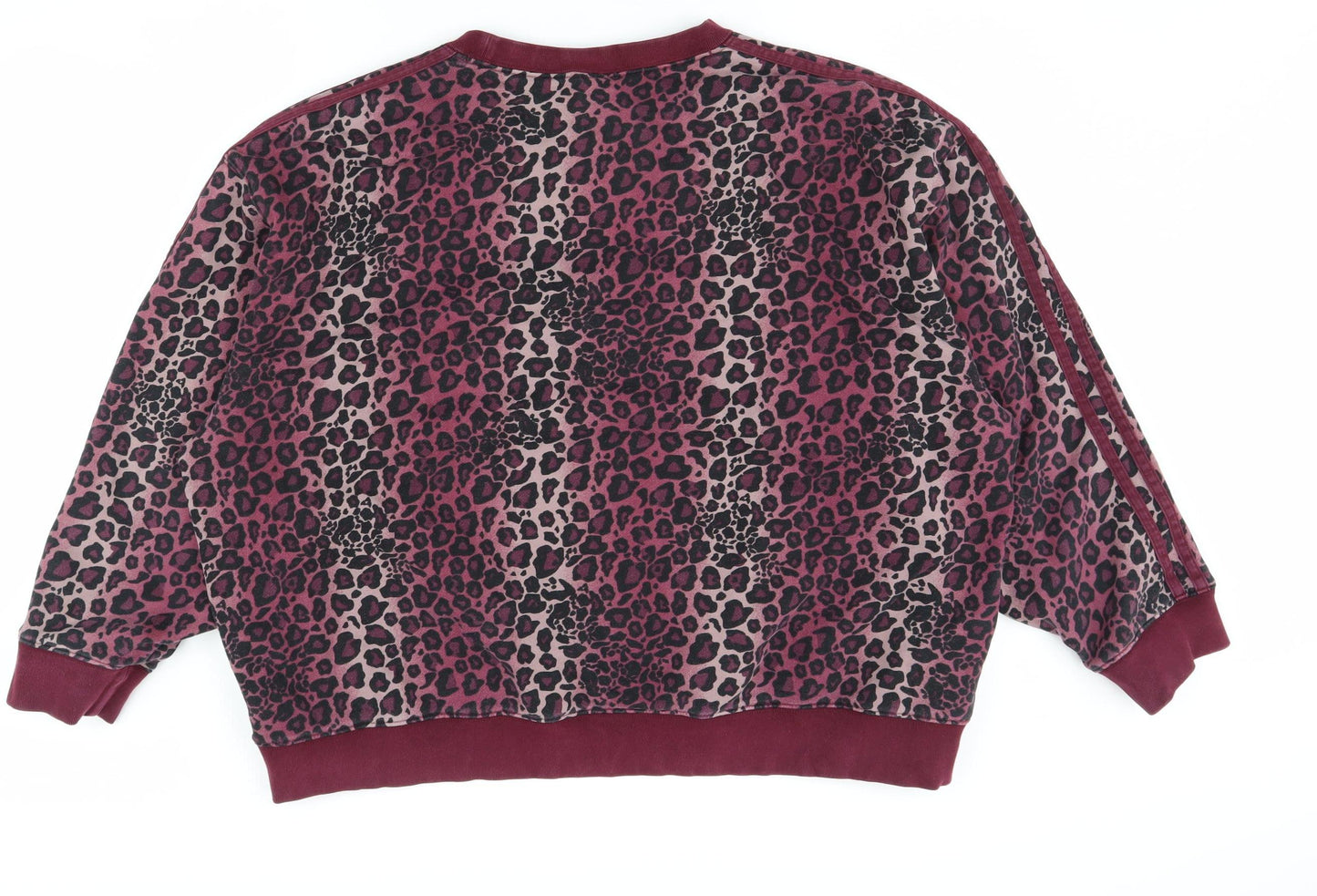 Adidas Women's Multicoloured Animal Print Pullover Sweatshirt, Size 18