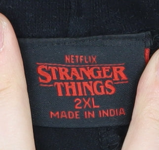 Netflix Stranger Things Unisex Lounge Pants 2XL Black