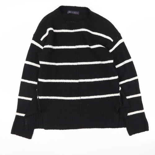 Marks and Spencer Women's Black Striped Pullover S