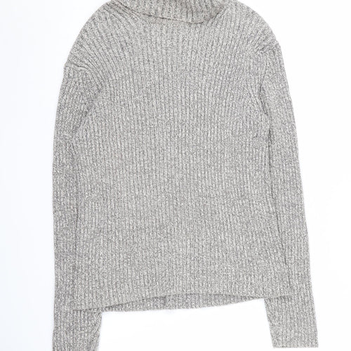 GAP Women's Grey Roll Neck Pullover Jumper, M