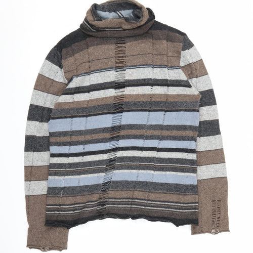 Cerruti Women's Multicoloured Roll Neck Jumper M