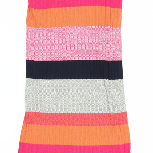Next Women's Multicoloured Striped Tank Dress Size 10