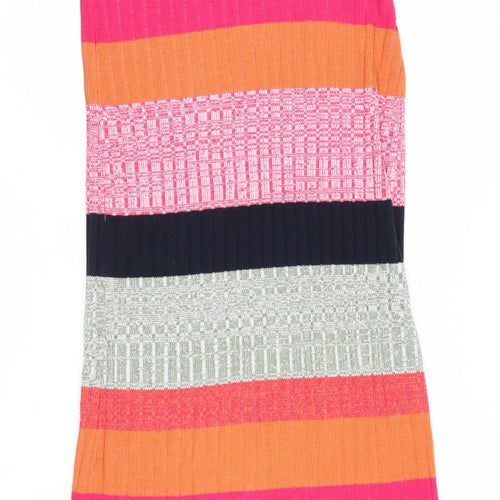 Next Women's Multicoloured Striped Tank Dress Size 10