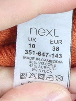 Next Women's Multicoloured Striped Tank Dress Size 10