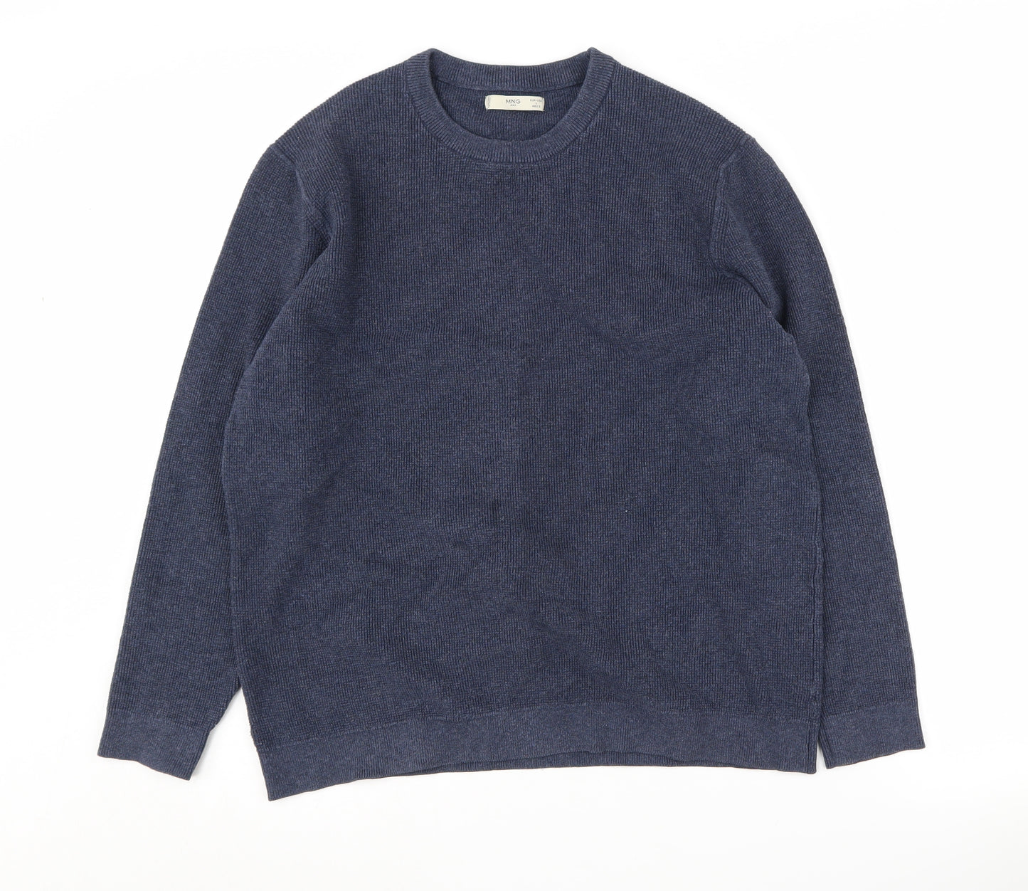 MNG Men's Blue Crew Neck Pullover Jumper L