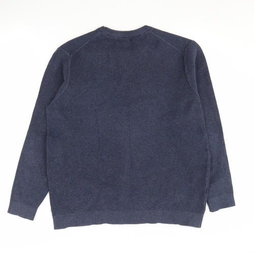 MNG Men's Blue Crew Neck Pullover Jumper L