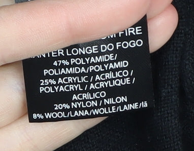 Sugarhill Boutique Black Knit Collared Dress, Size 8 Women