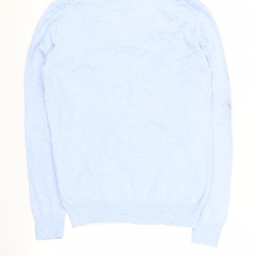 Crew Clothing Women's Blue V-Neck Pullover Jumper - Size 12