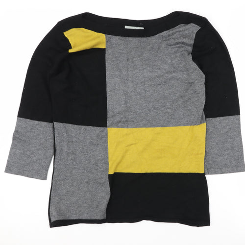 Wallis Women's Multicoloured Geometric Pullover Jumper Size 14