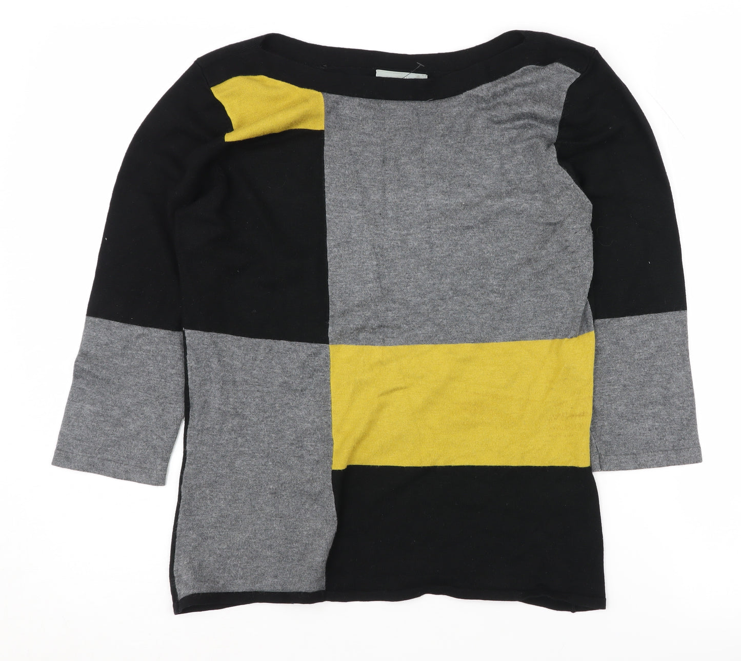 Wallis Women's Multicoloured Geometric Pullover Jumper Size 14