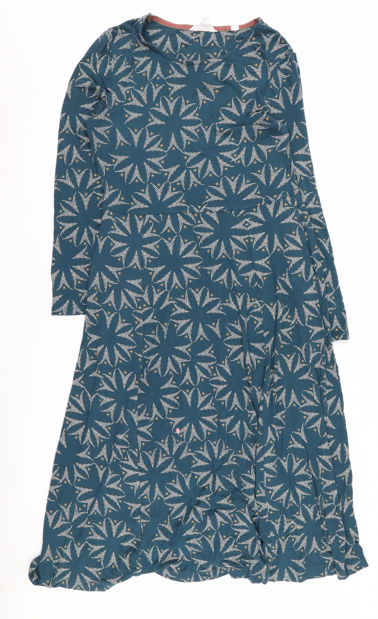 White Stuff Women's Blue Floral Dress Size 12