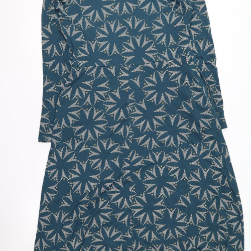 White Stuff Women's Blue Floral Dress Size 12