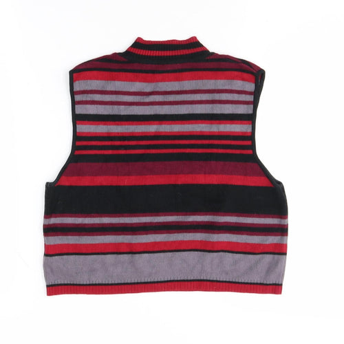 Cooperative Women's Multicoloured L Vest Striped Jumper