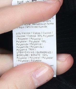 River Island Women's Black Pullover Jumper Size 18