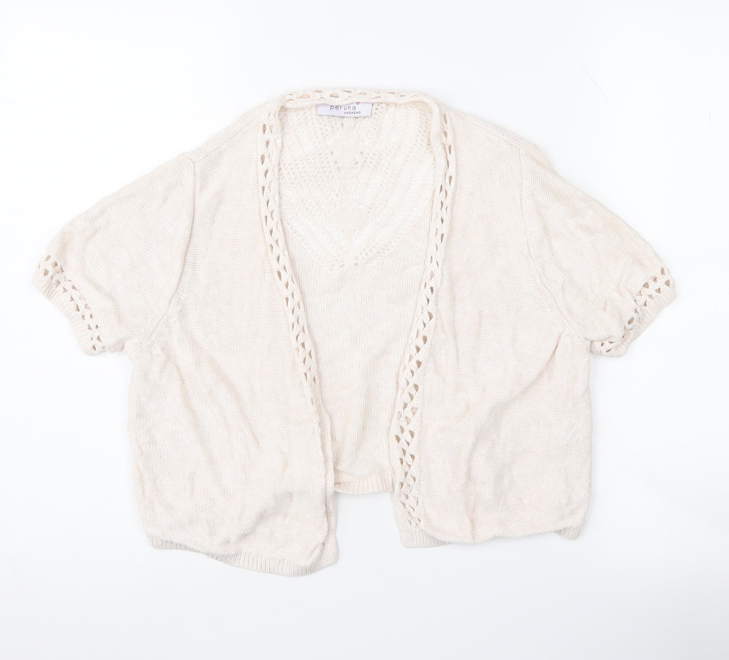 Marks and Spencer Women Ivory Cardigan Size 14
