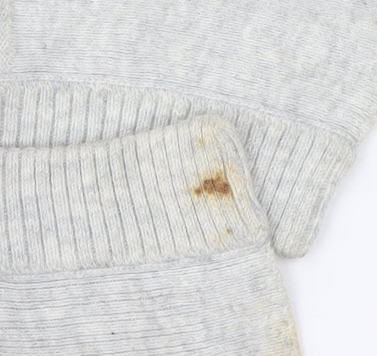 MAINE NEW ENGLAND Women's Grey Hooded Cardigan Size 14