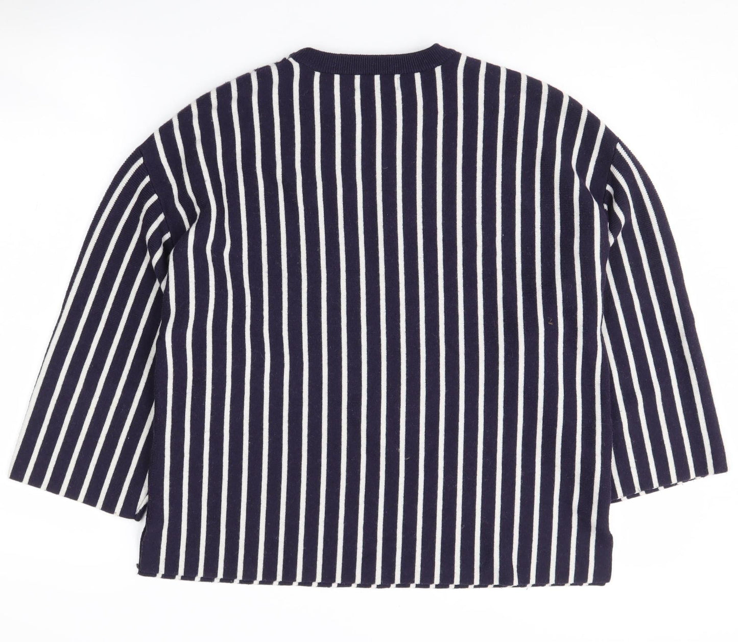 Sweewe Women's Blue Striped Pullover Jumper, Size S