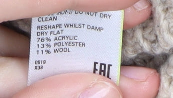 Per Una Women's Beige Roll Neck Pullover Jumper - Size M