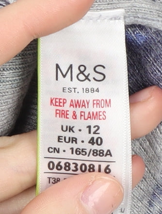 Marks and Spencer Women's Multicolour Floral Pullover Jumper Size 12