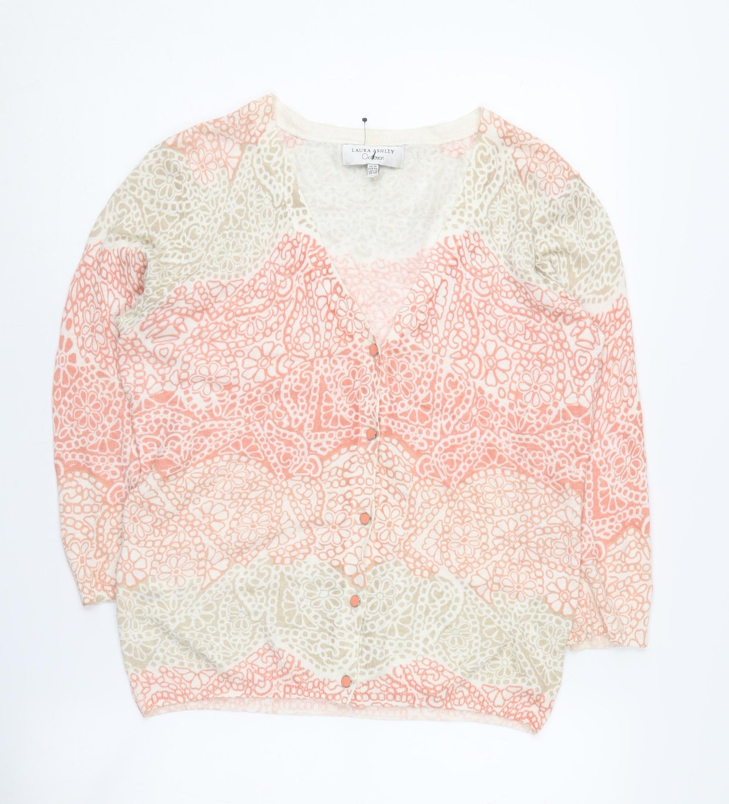 Laura Ashley Women’s Multicoloured Floral Cardigan UK 14