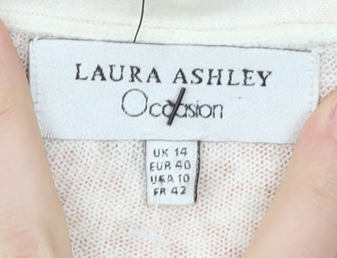 Laura Ashley Women’s Multicoloured Floral Cardigan UK 14