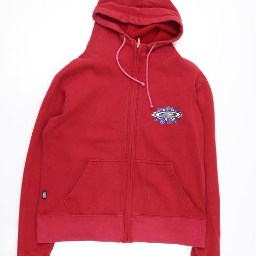 Kangaroo Poo Women's Red Full Zip Hoodie Size 12