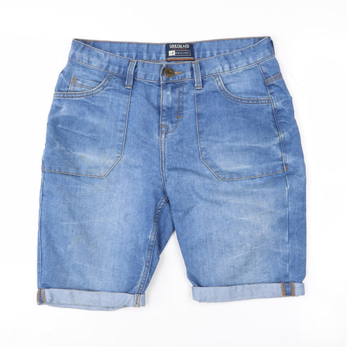 SoulCal Women's Blue Denim Shorts Size 8