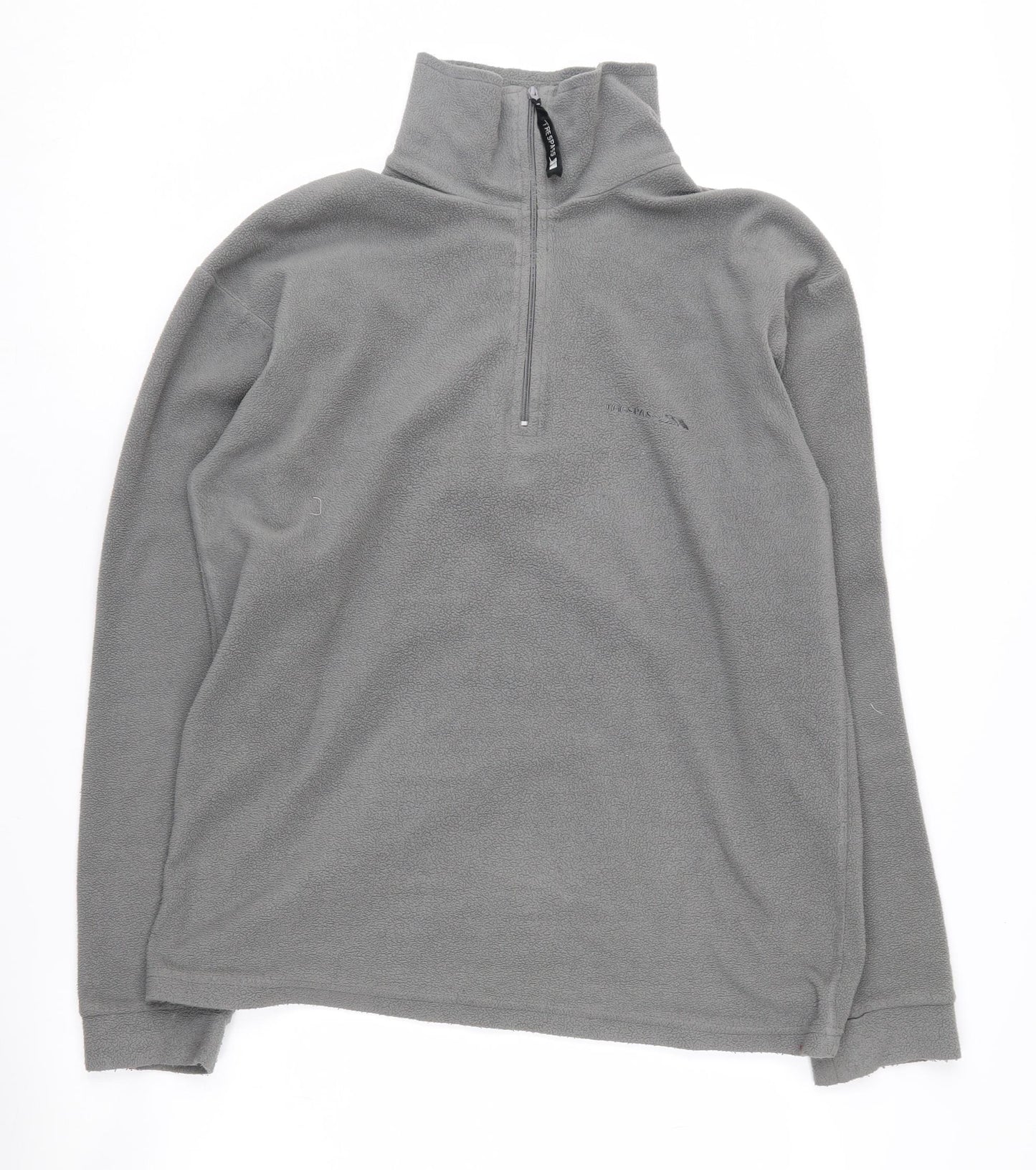 Trespass Men's Grey 1/4 Zip Fleece Sweatshirt S