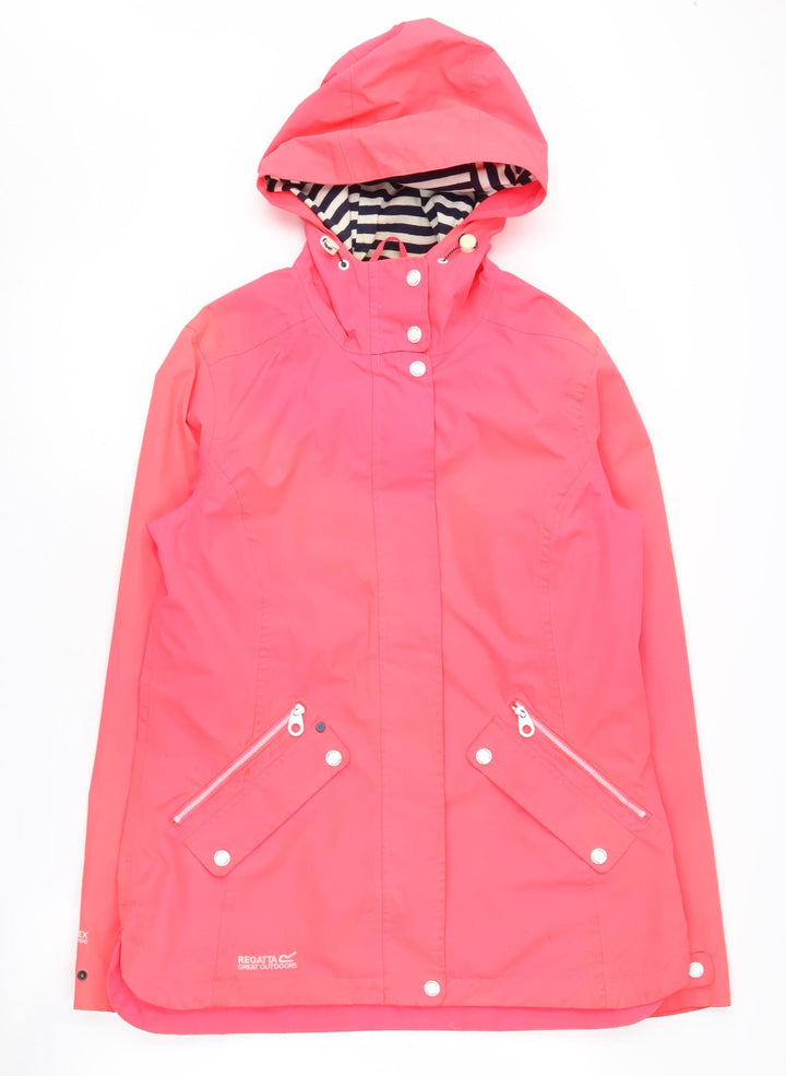 Regatta Women's Pink Waterproof Rain Coat, Size 12