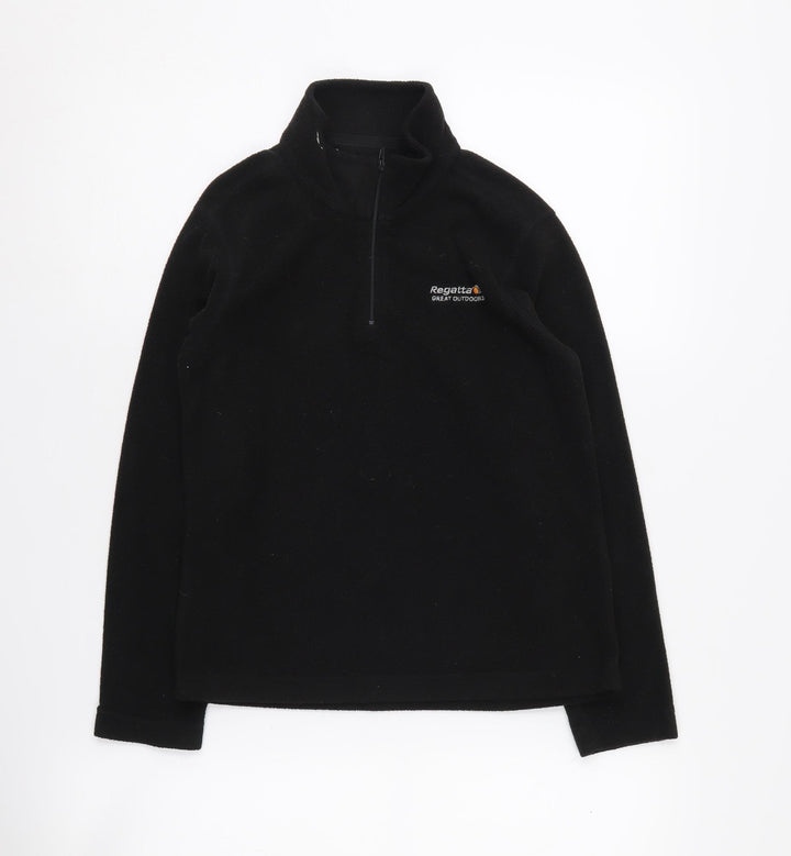Regatta Boys Black Fleece 1/4 Zip Sweatshirt 9-10 Years