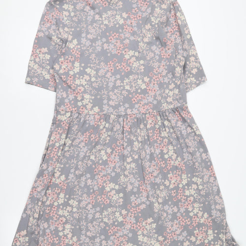 Laura Ashley Women's Floral V-Neck Dress, Size 14