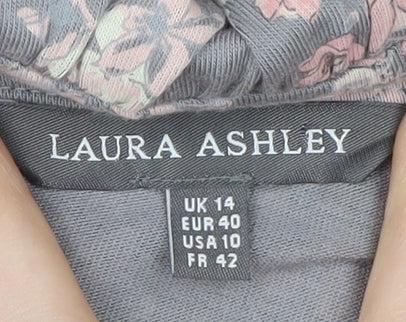 Laura Ashley Women's Floral V-Neck Dress, Size 14