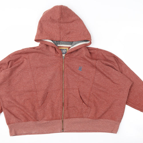 SoulCal & Co Women’s Red Full Zip Hoodie Size 10