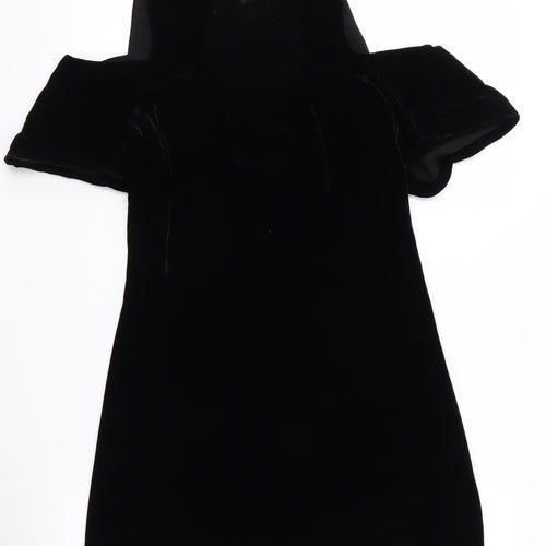 Whistles Women's Black Cold Shoulder Dress Size 6