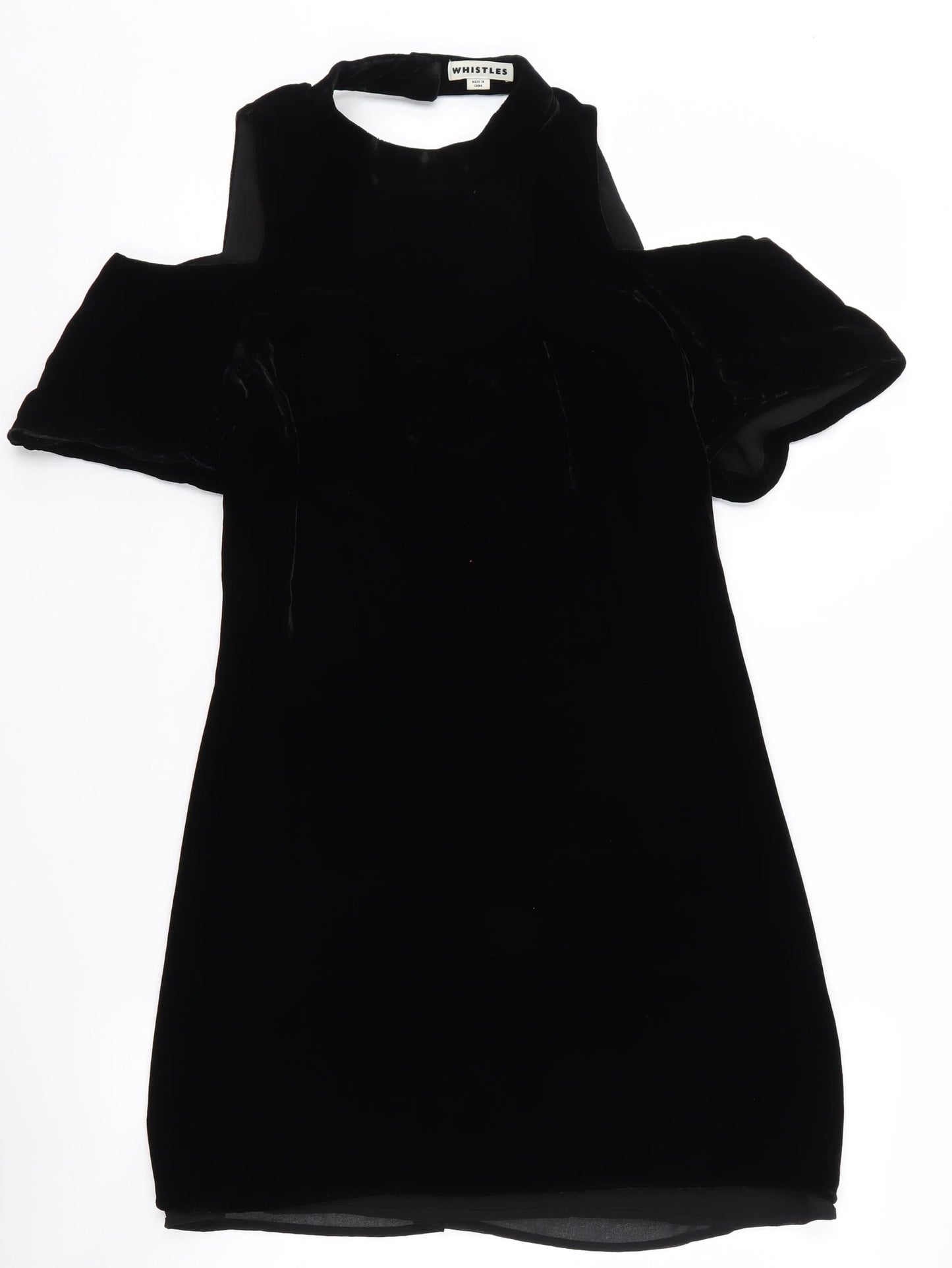 Whistles Women's Black Cold Shoulder Dress Size 6