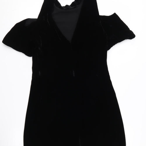 Whistles Women's Black Cold Shoulder Dress Size 6