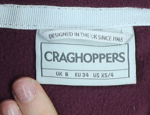 Craghoppers Women's Purple Fleece Jacket Size 8