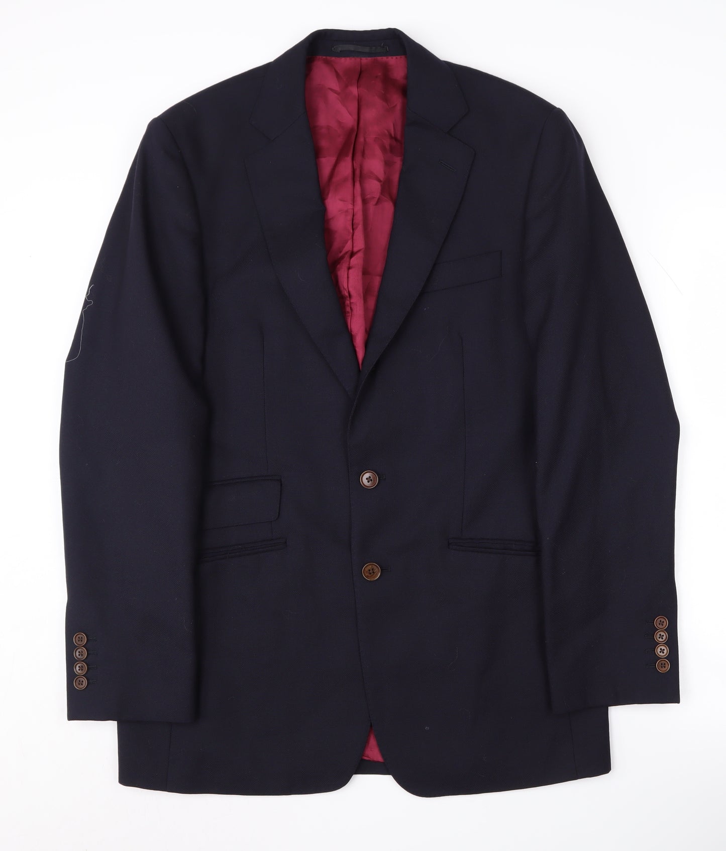 Charles Tyrwhitt Men's Blue Blazer 38R Wool Jacket