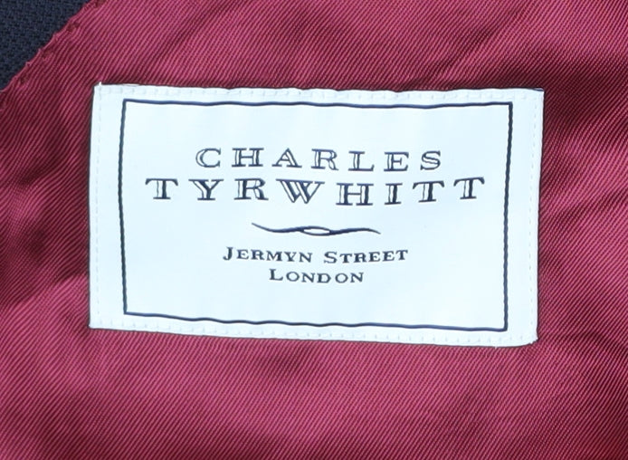 Charles Tyrwhitt Men's Blue Blazer 38R Wool Jacket