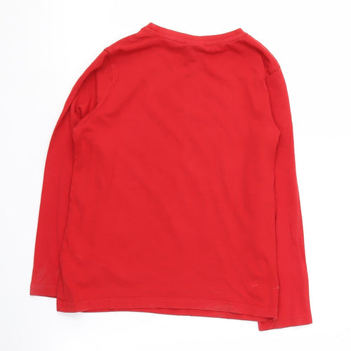 Manchester United Boys Red Long Sleeve T-Shirt 8-9 Years
