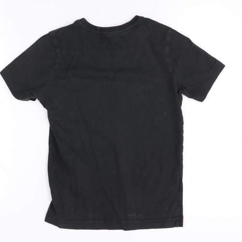 Adidas Boys Black Graphic T-Shirt 9-10 Years