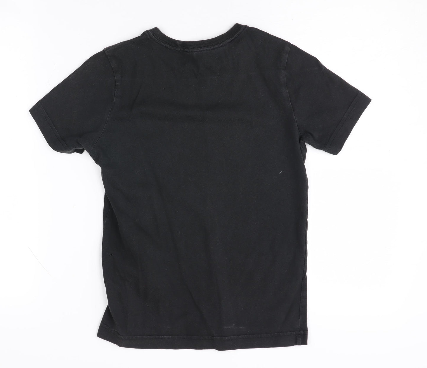 Adidas Boys Black Graphic T-Shirt 9-10 Years