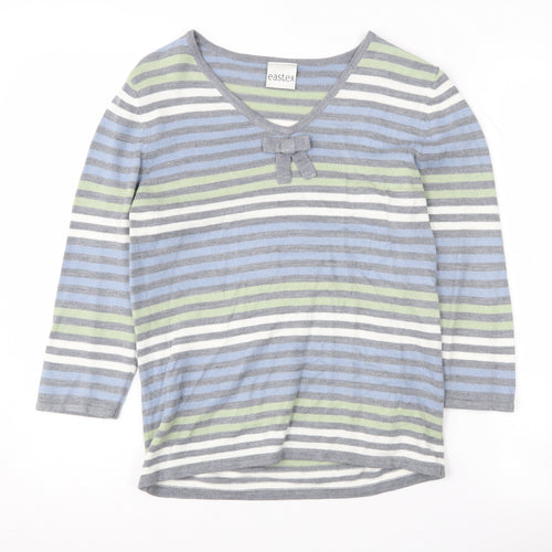 Eastex Women's Striped Pullover Jumper, Size 10
