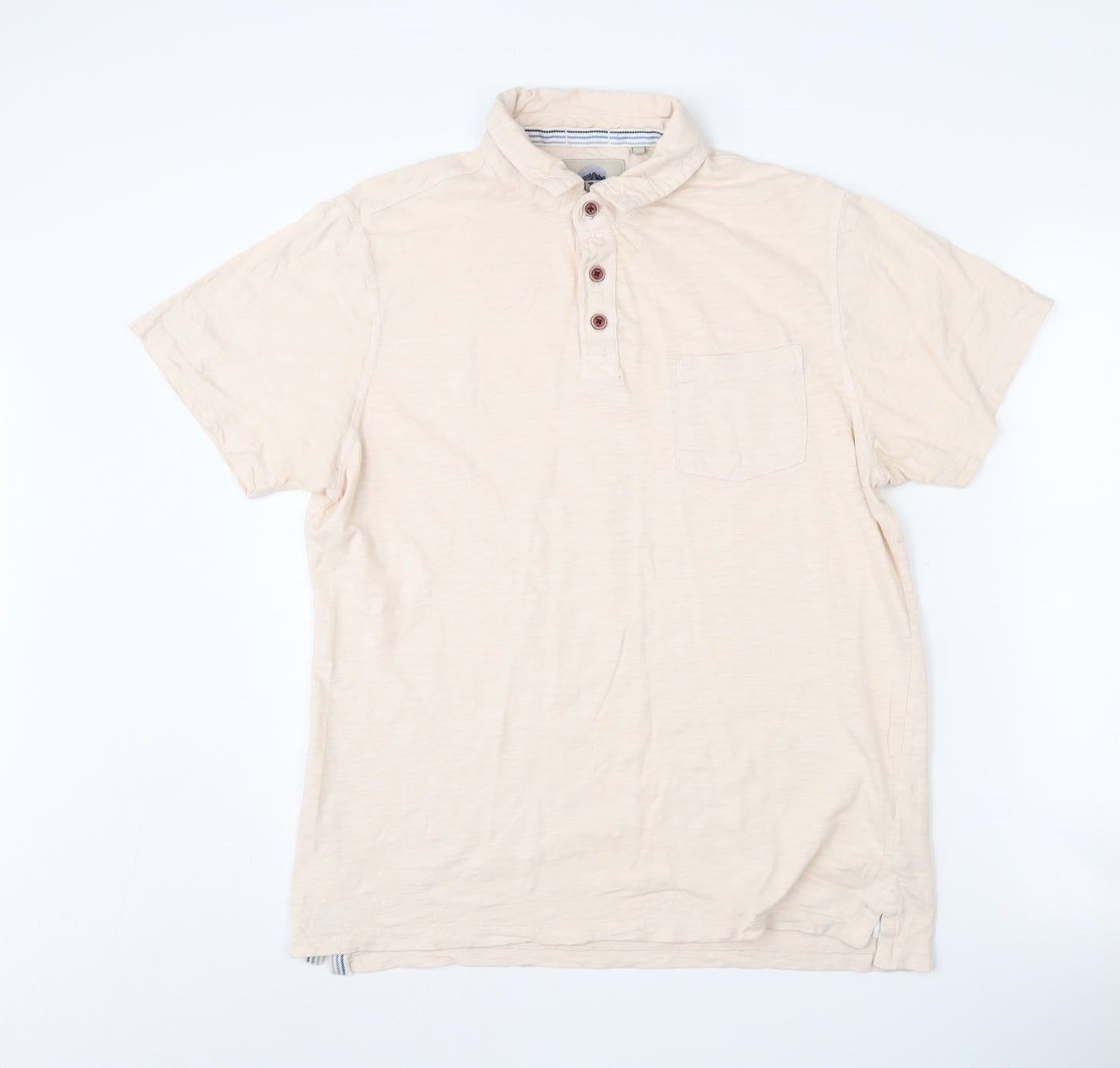 Mantaray Men's Beige Polo Shirt S - Casual Short Sleeve
