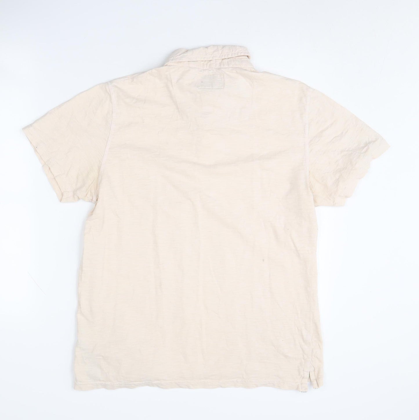 Mantaray Men's Beige Polo Shirt S - Casual Short Sleeve