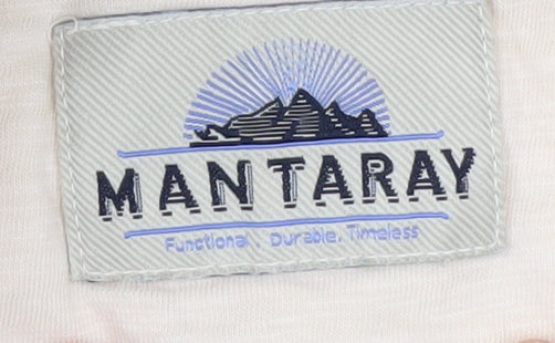 Mantaray Men's Beige Polo Shirt S - Casual Short Sleeve