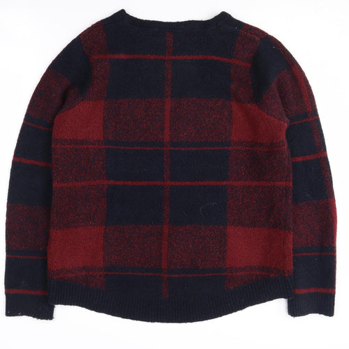 Kangol Men's Multicoloured Plaid Pullover Jumper, Size M