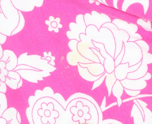 Boden Women Pink Floral A-Line Midi Dress UK 8